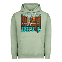 Pigment Oil Green im only one drink Urban Hoodie - NancyCooperArtShop