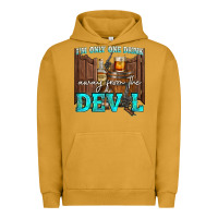 Pigment Peanut Butter im only one drink Urban Hoodie - NancyCooperArtShop