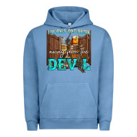 Pigment Pebble Blue im only one drink Urban Hoodie - NancyCooperArtShop