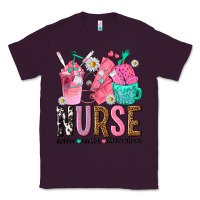 Plum nurse coffee scrubs rubber gloves Classic Tee - texasbilliewilder