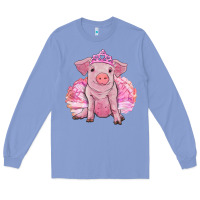 Colony Blue balerina pig with tutu Long Sleeve Tee - RanaPortraitStore