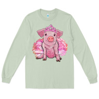 Matcha balerina pig with tutu Long Sleeve Tee - RanaPortraitStore