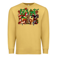 Antique Gold lets get lit with Christmas Premium Sweatshirt - AdoDesignShop