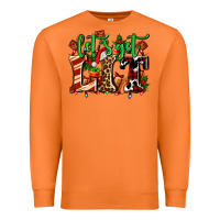 Carrot lets get lit with Christmas Premium Sweatshirt - AdoDesignShop