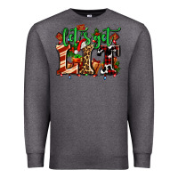 Charcoal Heather lets get lit with Christmas Premium Sweatshirt - AdoDesignShop