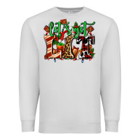 Dove Grey lets get lit with Christmas Premium Sweatshirt - AdoDesignShop