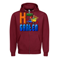 Burgundy kindergarten Zipper Hoodie - RanaPortraitStore