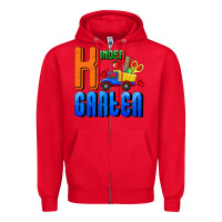 Red kindergarten Zipper Hoodie - RanaPortraitStore