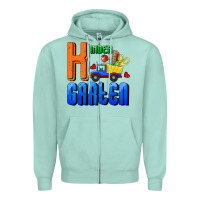 Seafoam kindergarten Zipper Hoodie - RanaPortraitStore
