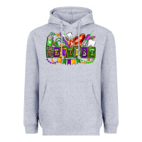 Heather Grey mardi gras dentist Heavyweight Hoodie - AdoDesignShop