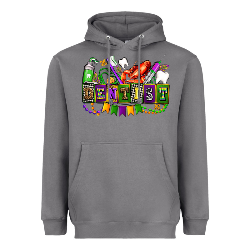 Mardi Gras Dentist Heavyweight Hoodie by AdoDesignShop | Teevron
