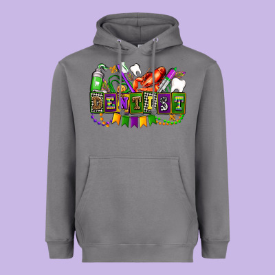Mardi Gras Dentist Heavyweight Hoodie Designed By Adodesignshop