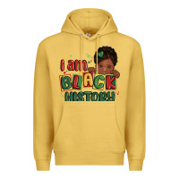 Antique Gold i am black history black girl Premium Hoodie - MaliasSmallBusiness