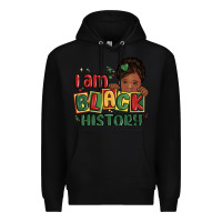 Black i am black history black girl Premium Hoodie - MaliasSmallBusiness