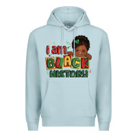 Blue Mist i am black history black girl Premium Hoodie - MaliasSmallBusiness