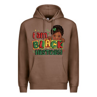 Chestnut i am black history black girl Premium Hoodie - MaliasSmallBusiness