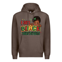 Coffee i am black history black girl Premium Hoodie - MaliasSmallBusiness