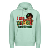 Seafoam i am black history black girl Premium Hoodie - MaliasSmallBusiness