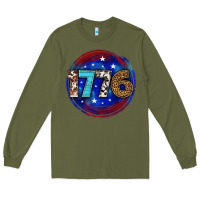 Army Green western 1776 4th of july billie wilder Long Sleeve Tee - texasbilliewilder
