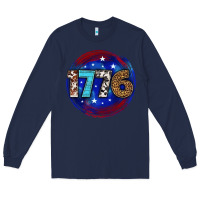 Navy western 1776 4th of july billie wilder Long Sleeve Tee - texasbilliewilder