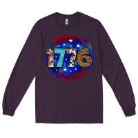 Plum western 1776 4th of july billie wilder Long Sleeve Tee - texasbilliewilder