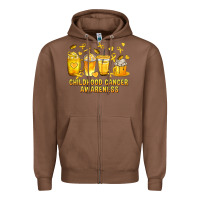 Chestnut Childhood Cancer Awareness Coffee Cups Zipper Hoodie - texasbilliewilder