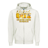 Oatmeal Heather Childhood Cancer Awareness Coffee Cups Zipper Hoodie - texasbilliewilder