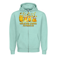 Seafoam Childhood Cancer Awareness Coffee Cups Zipper Hoodie - texasbilliewilder