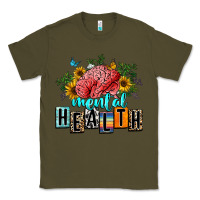 Army Green mental health Classic Tee - texasbilliewilder