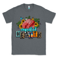 Charcoal Heather mental health Classic Tee - texasbilliewilder