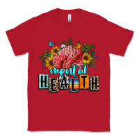 Red mental health Classic Tee - texasbilliewilder