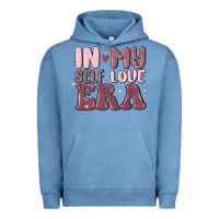 Pigment Pebble Blue in my self love era Urban Hoodie - MaliasSmallBusiness
