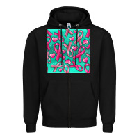 Black Cancer Ribbon with Heart Zipper Hoodie - texasbilliewilder