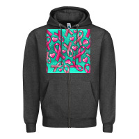 Charcoal Heather Cancer Ribbon with Heart Zipper Hoodie - texasbilliewilder
