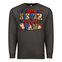 Smoke little sister biggest fan baseball Premium Sweatshirt - Jasminsmagicworld