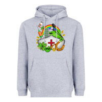 Heather Grey nurse  st patricks Heavyweight Hoodie - AdoDesignShop
