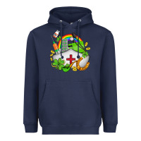 Nurse  St Patricks Heavyweight Hoodie | Teevron