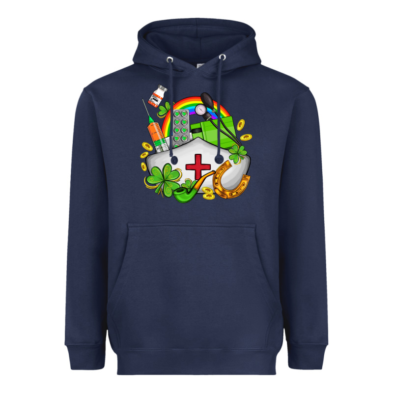 Nurse  St Patricks Heavyweight Hoodie by AdoDesignShop | Teevron