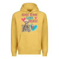Antique Gold kinda broke kinda bougie Premium Hoodie - MaliasSmallBusiness