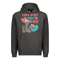 Charcoal Heather kinda broke kinda bougie Premium Hoodie - MaliasSmallBusiness