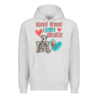 Dove Grey kinda broke kinda bougie Premium Hoodie - MaliasSmallBusiness