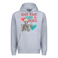 Heather Grey kinda broke kinda bougie Premium Hoodie - MaliasSmallBusiness