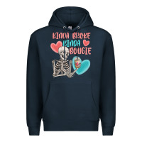 Navy kinda broke kinda bougie Premium Hoodie - MaliasSmallBusiness