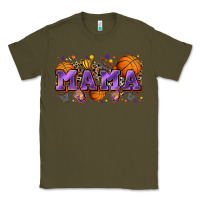 Army Green mama basketball Classic Tee - Zillion Design Studio