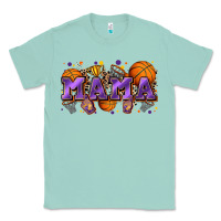 Seafoam mama basketball Classic Tee - Zillion Design Studio