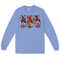 Colony Blue usa with gnome billie wilder Long Sleeve Tee - texasbilliewilder