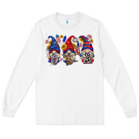 White usa with gnome billie wilder Long Sleeve Tee - texasbilliewilder
