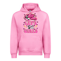 Fuchsia Pink lets go girls Urban Hoodie - NancyCooperArtShop
