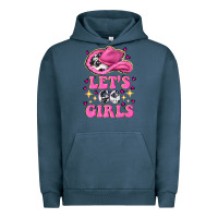 Pigment Midnight Navy lets go girls Urban Hoodie - NancyCooperArtShop
