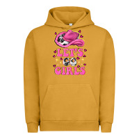 Pigment Peanut Butter lets go girls Urban Hoodie - NancyCooperArtShop